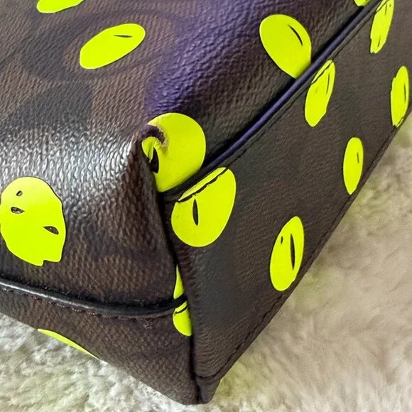 Coach Neon Dots Cosmetic Pouch/ Bag - Picture 11 of 16